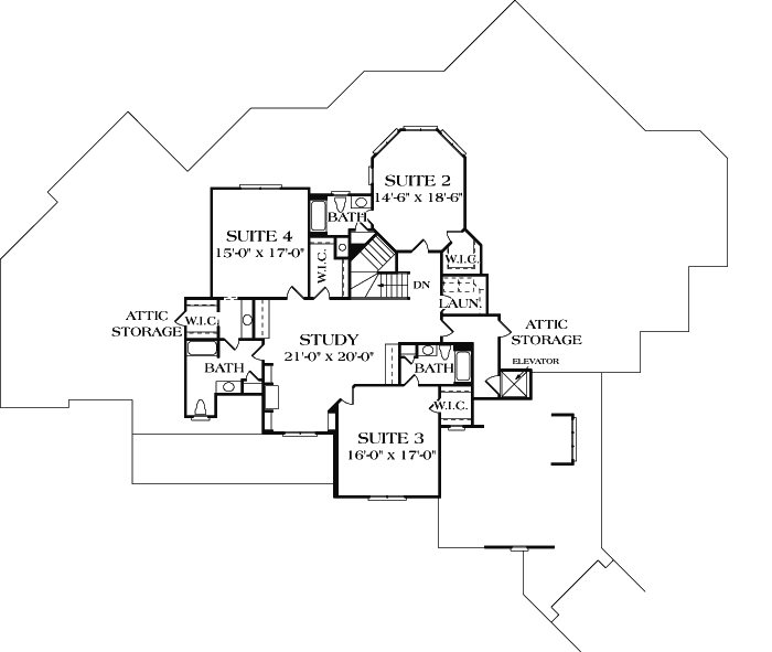 Upper/Second Floor Plan:106-639