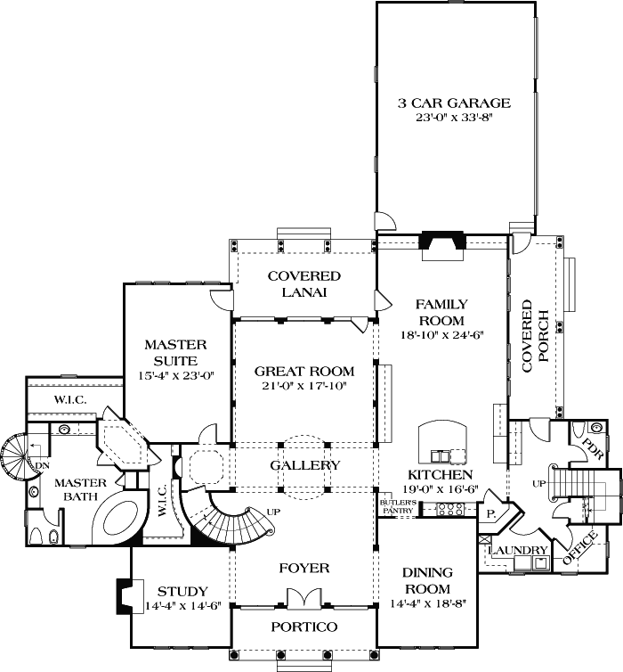 Main Floor Plan: 106-640