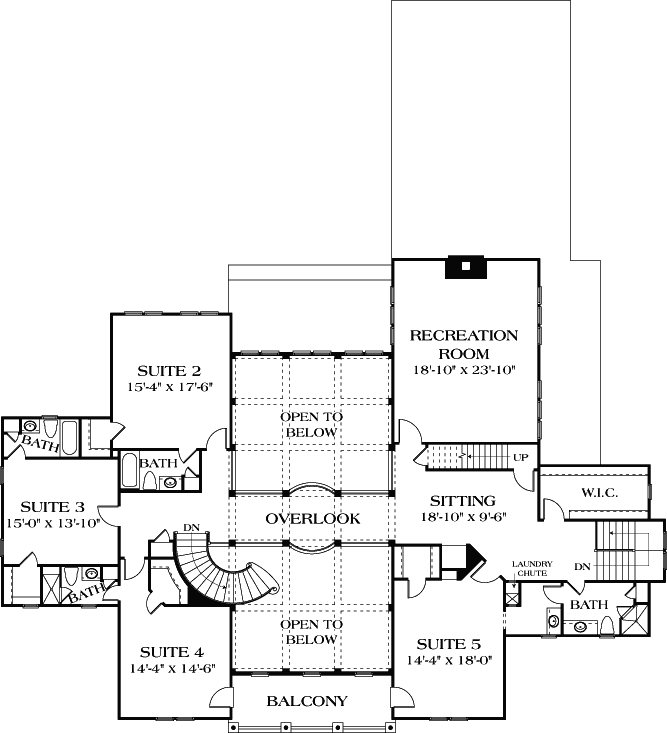 Upper/Second Floor Plan: 106-640