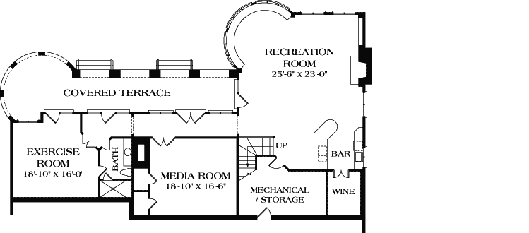 Lower Floor Plan: 106-641