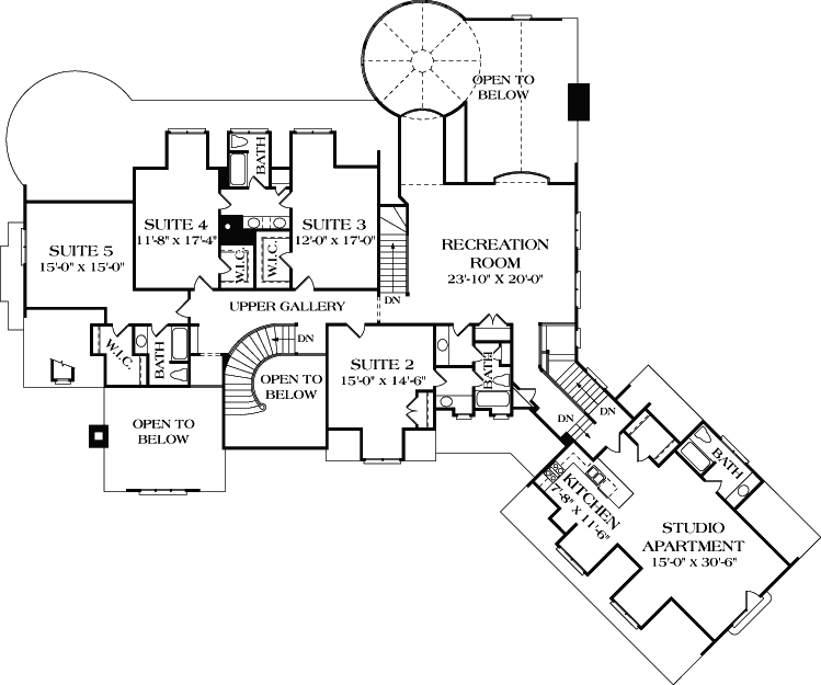 Upper/Second Floor Plan: 106-641