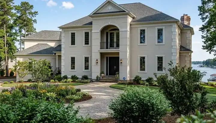 Mediterranean house plans 106-643 - front exterior, 6,651 sq ft, 4 bed, 4 bath house plans | Monster House Plans