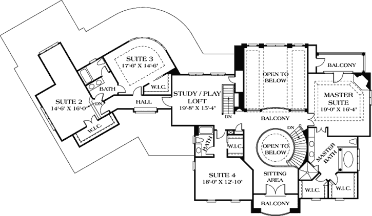 Upper/Second Floor Plan: 106-643