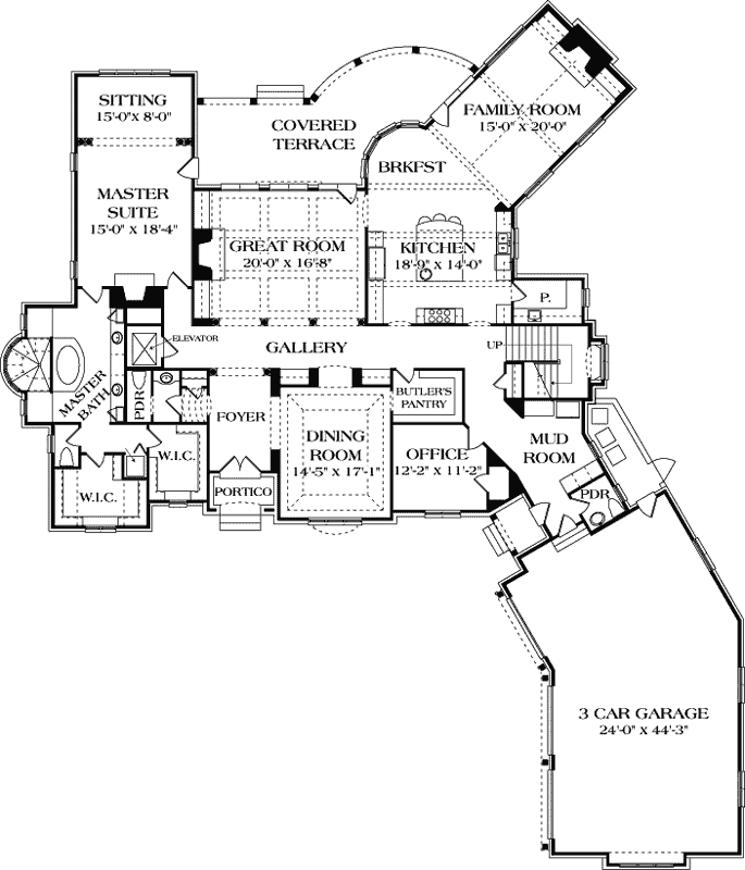 Main Floor Plan: 106-645
