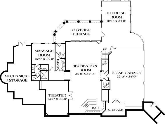 Lower Floor Plan: 106-648