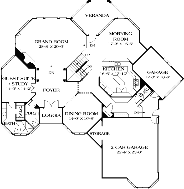 Main Floor Plan: 106-649