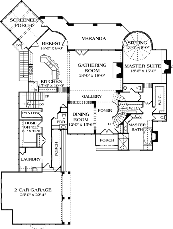 Main Floor Plan: 106-650