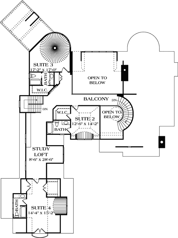 Upper/Second Floor Plan: 106-650