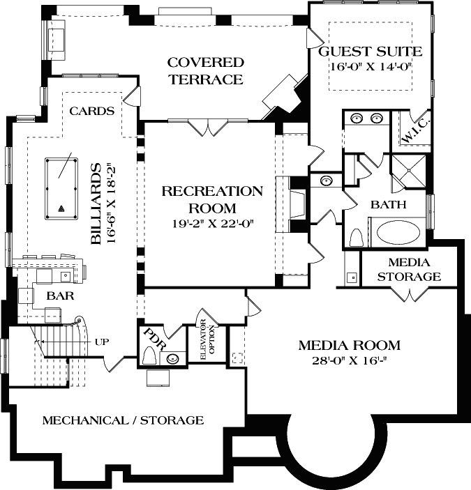 Lower Floor Plan: 106-653