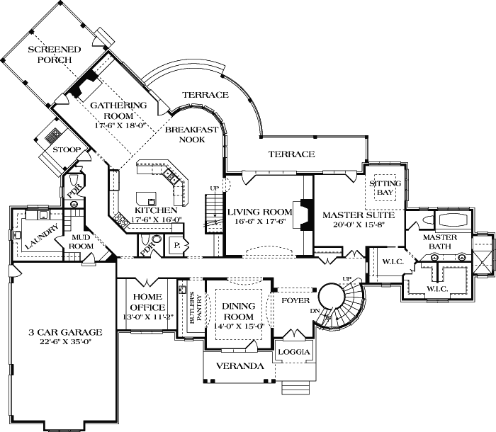 Main Floor Plan: 106-654