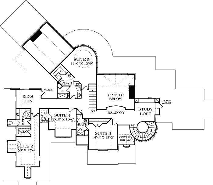 Upper/Second Floor Plan:106-654