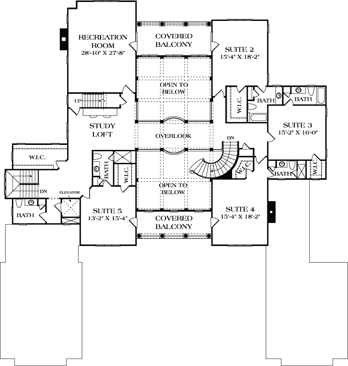 Upper/Second Floor Plan: 106-655