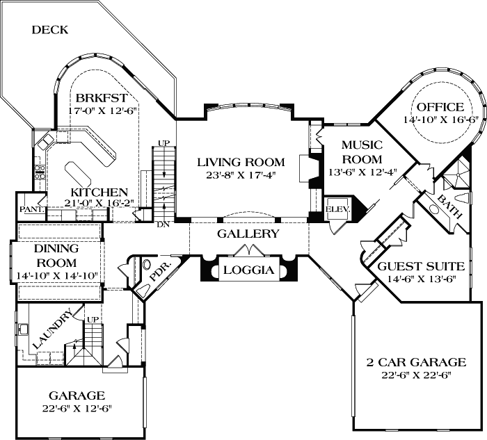 Main Floor Plan: 106-656