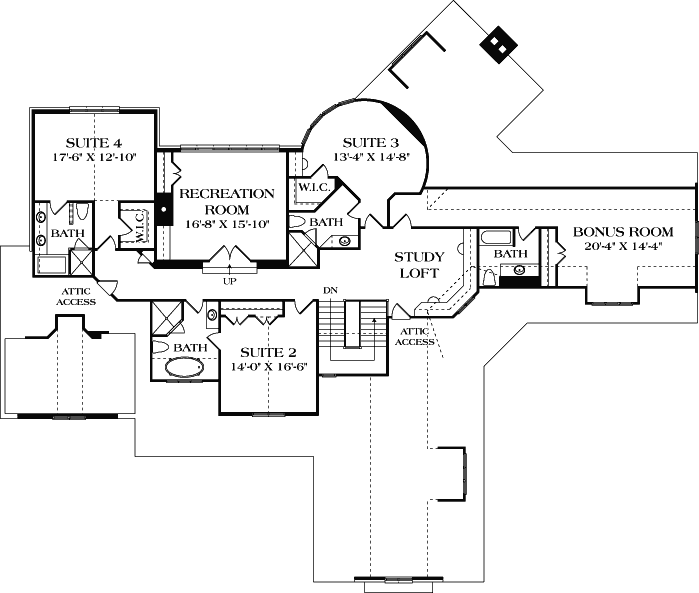 Upper/Second Floor Plan:106-657