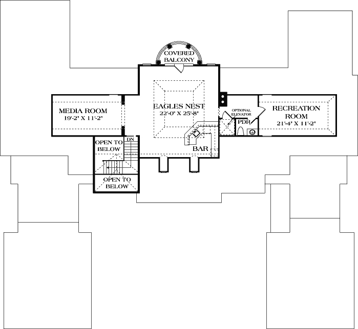 Upper/Second Floor Plan 106-658