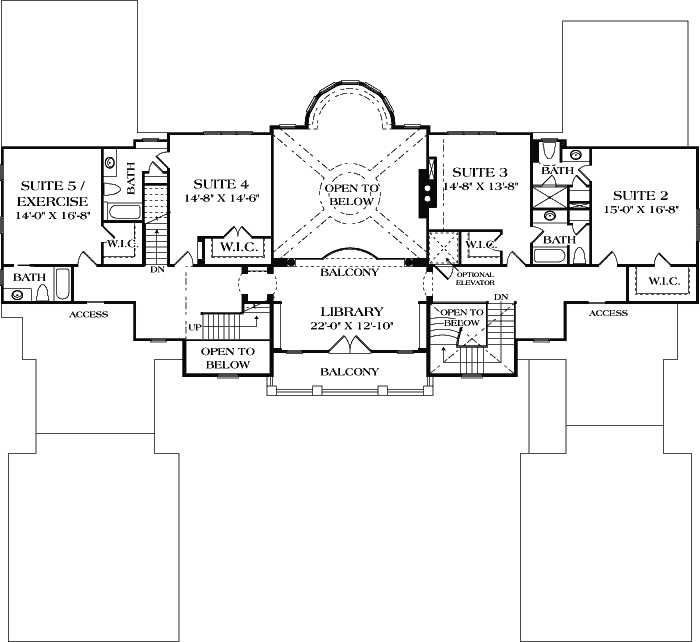 Upper/Second Floor Plan: 106-658