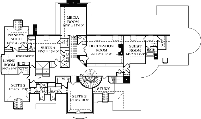 Upper/Second Floor Plan:106-660