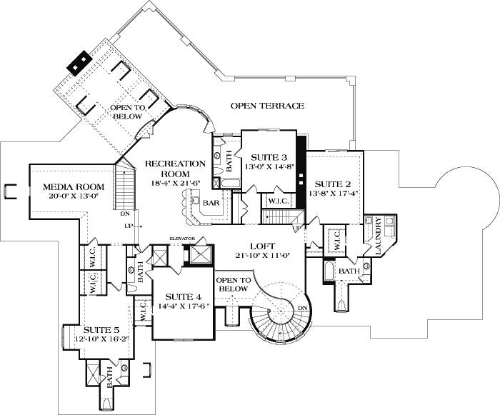 Upper/Second Floor Plan:106-661