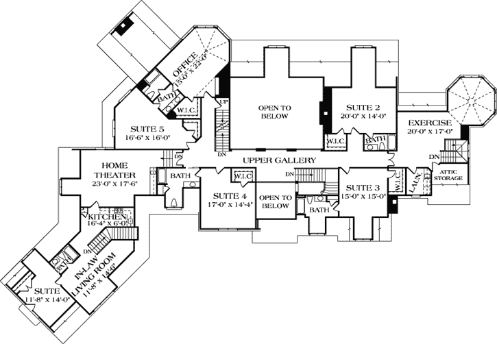 Upper/Second Floor Plan:106-662