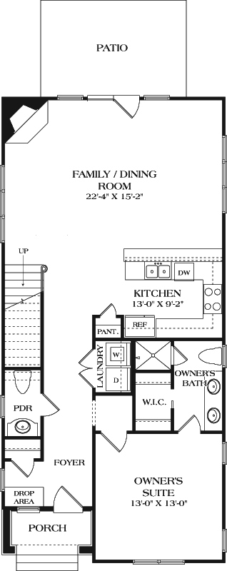 Main Floor Plan: 106-668