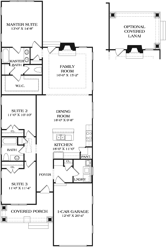 Main Floor Plan: 106-671