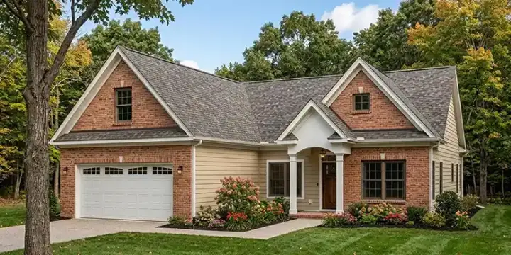 Traditional house plans 106-673 - front exterior, 1,656 sq ft, 4 bed, 2 bath house plans | Monster House Plans