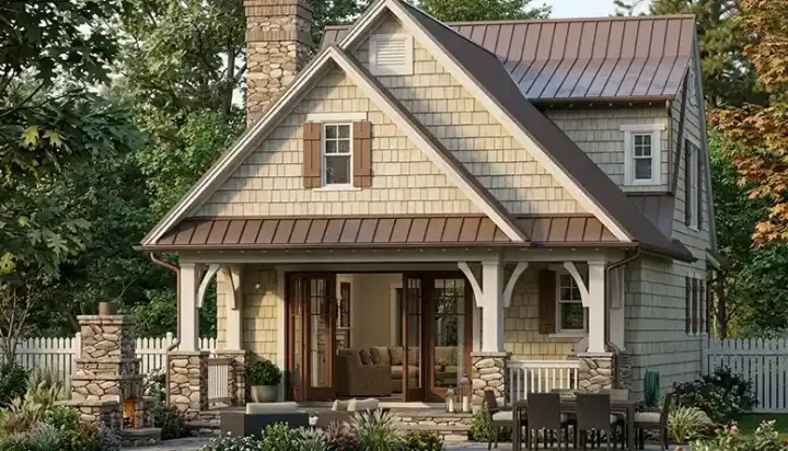 Craftsman house plans 106-675 - front exterior, 1,676 sq ft, 3 bed, 2 bath house plans | Monster House Plans