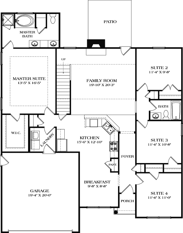 Main Floor Plan: 106-678