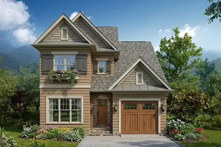 Craftsman house plans 106-686 - front exterior, 1,950 sq ft, 3 bed, 3 bath house plans | Monster House Plans