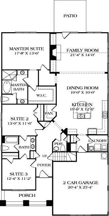 Main Floor Plan: 106-688