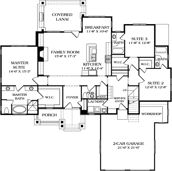 Main Floor Plan: 106-689