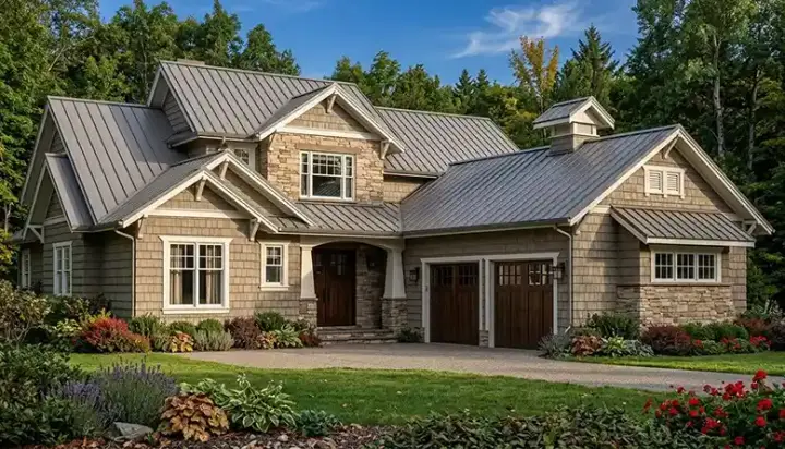 Craftsman house plans 106-696 - front exterior, 2,494 sq ft, 3 bed, 3 bath house plans | Monster House Plans