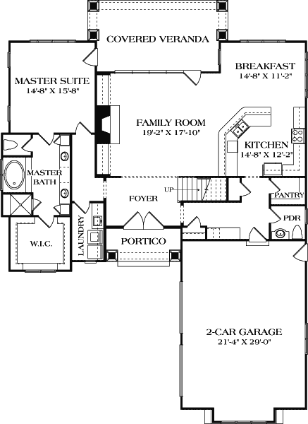 Main Floor Plan: 106-696