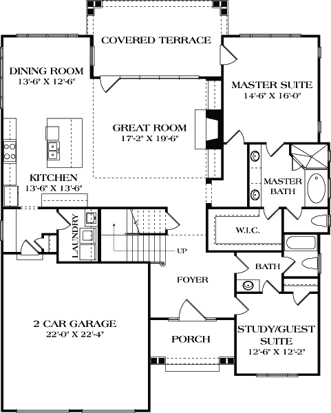 Main Floor Plan: 106-697