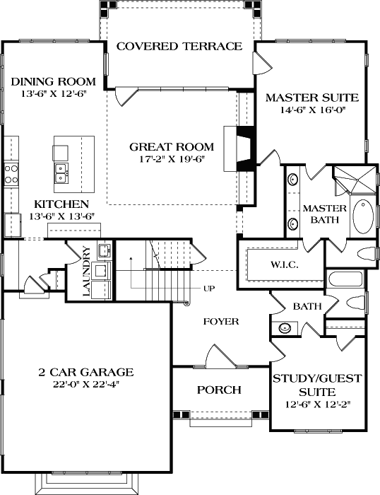 Main Floor Plan: 106-698
