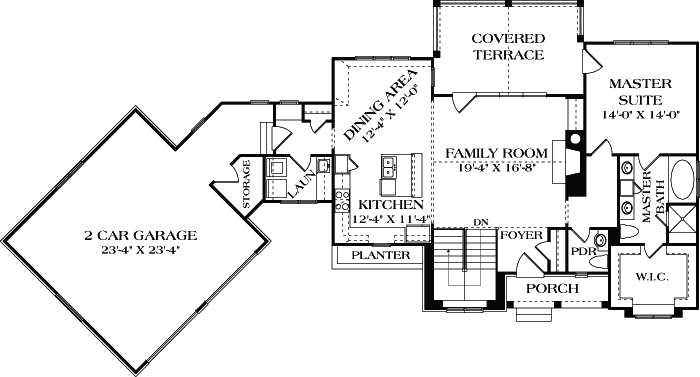 Main Floor Plan: 106-699