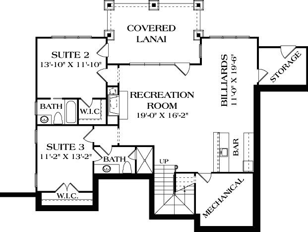 Lower Floor Plan: 106-703
