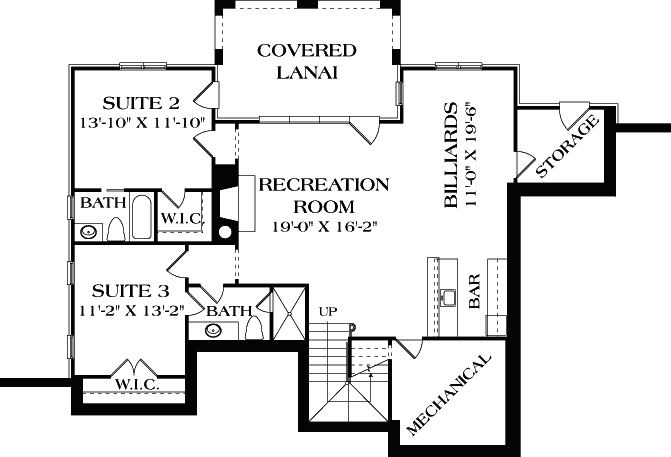 Lower Floor Plan: 106-704