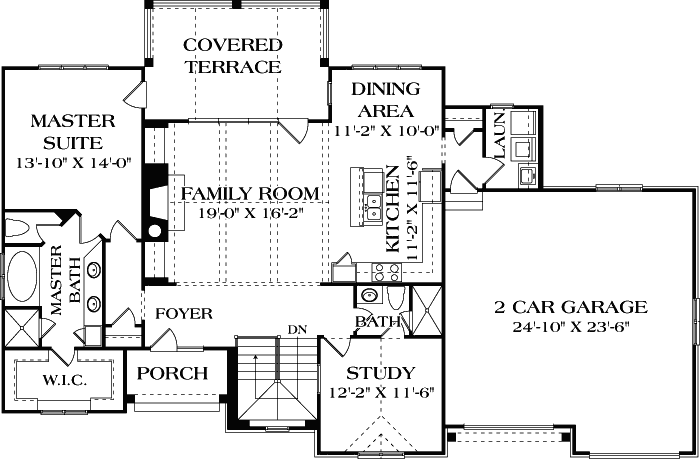 Main Floor Plan: 106-704