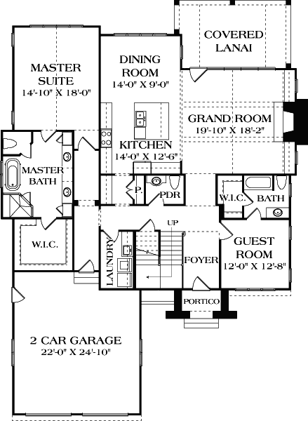 Main Floor Plan: 106-705