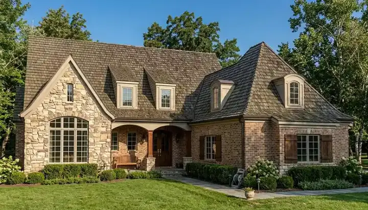English Country house plans 106-707 - front exterior, 3,064 sq ft, 4 bed, 4 bath house plans | Monster House Plans