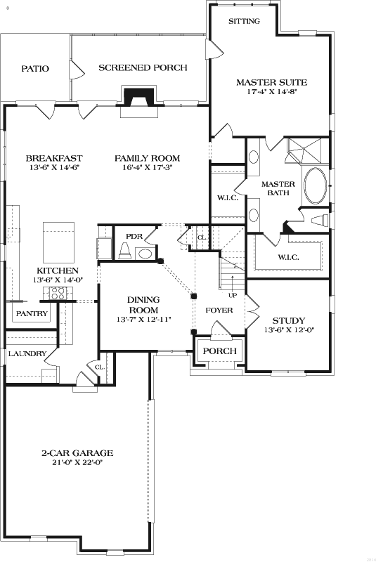 Main Floor Plan: 106-708