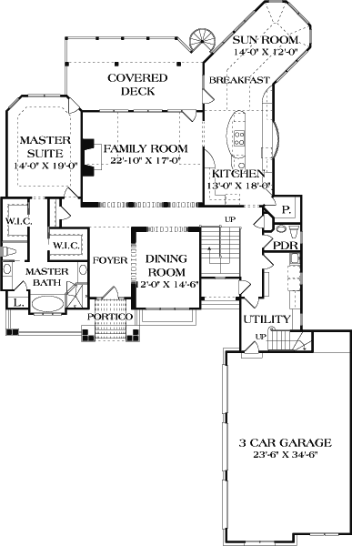 Main Floor Plan: 106-711