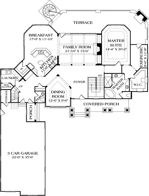 Main Floor Plan: 106-714