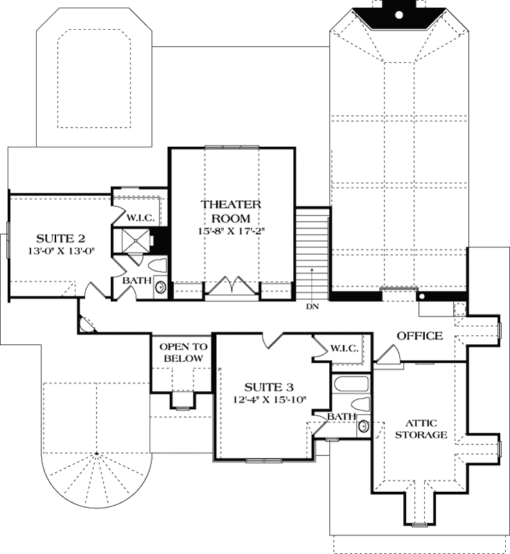 Upper/Second Floor Plan: 106-716