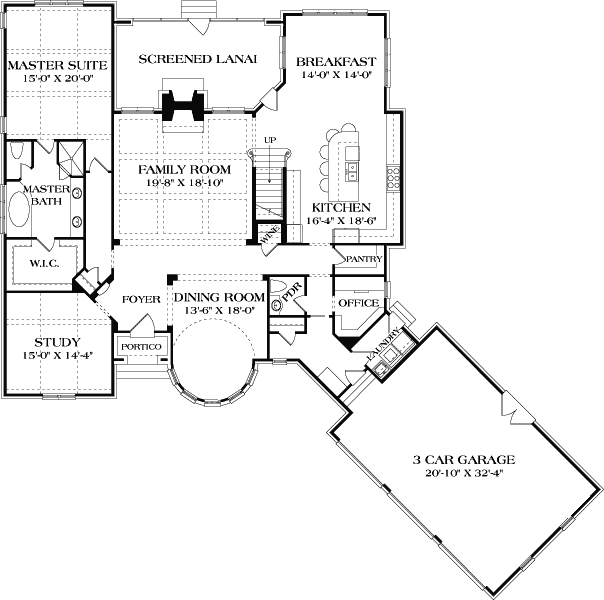 Main Floor Plan: 106-717