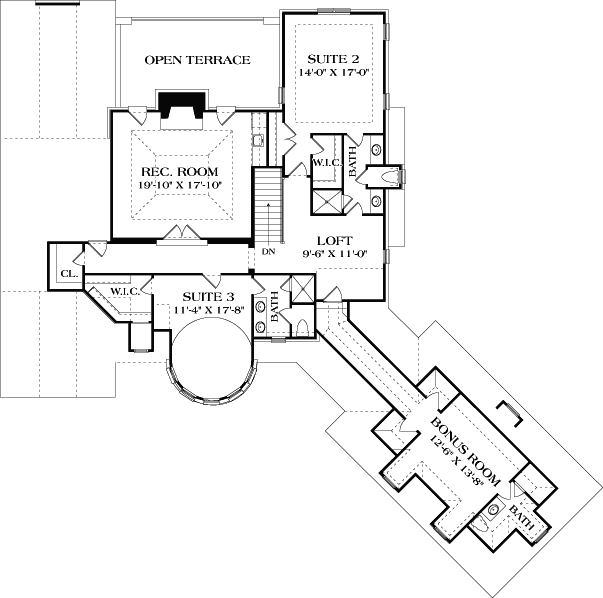 Upper/Second Floor Plan:106-717