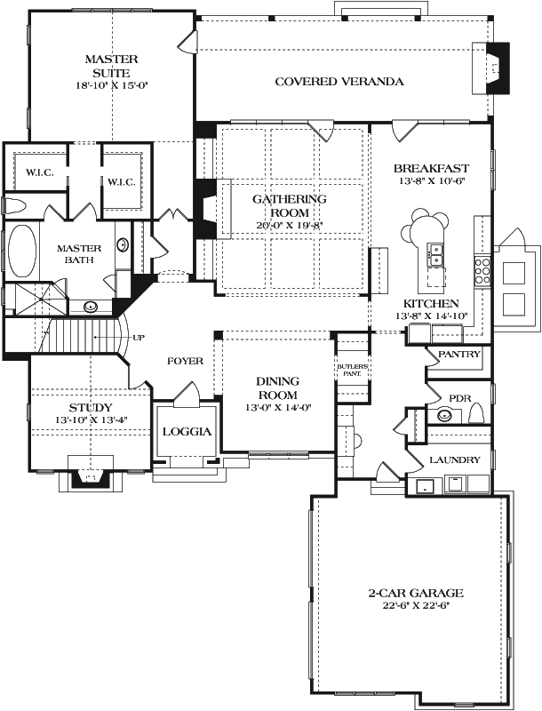 Main Floor Plan: 106-718