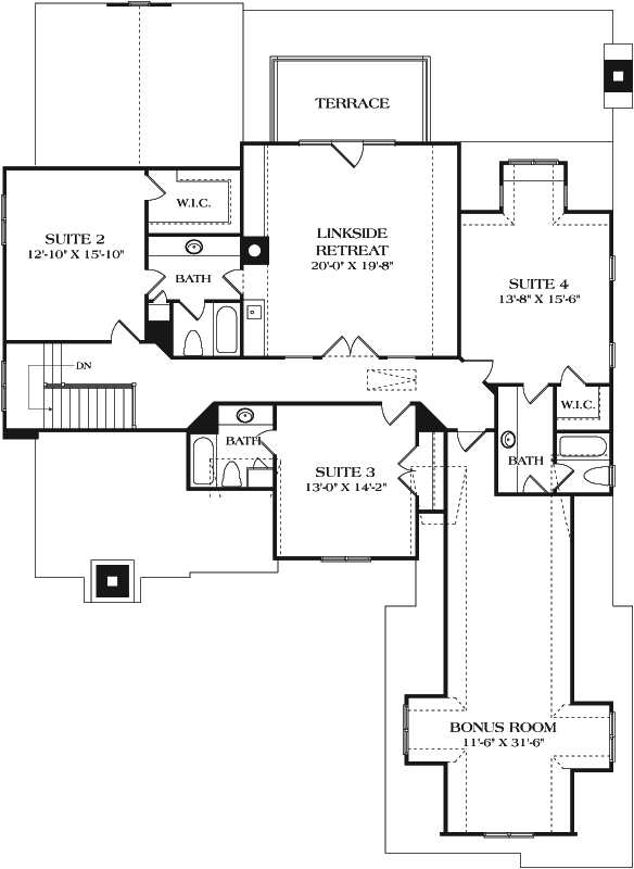 Upper/Second Floor Plan:106-718