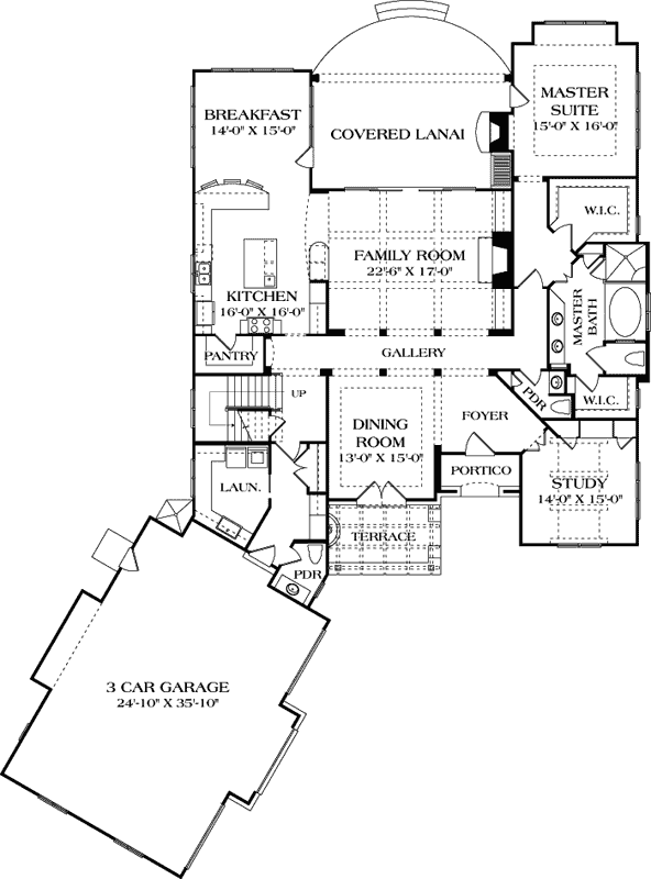Main Floor Plan: 106-721